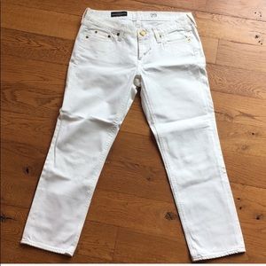 NWOT J Crew white matchstick cropped jeans